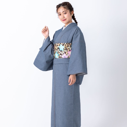 EC限定 オーガニックコットンデニム着物 (インディゴ)