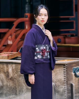 ユイ様o0206☆着物 ☆三松誂製 成人式振袖 雪芝に梅 のり散らし