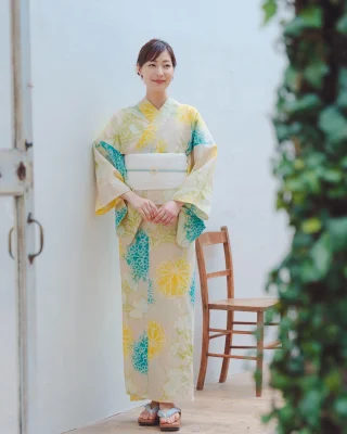 市松さんの着物　夏　絽　８号　比翼 ゆかた | 振袖、浴衣なら着物の三松